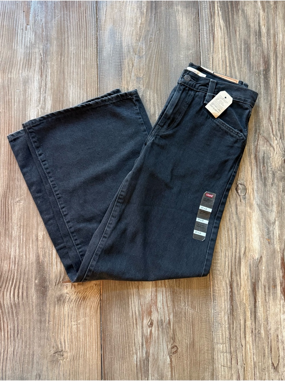 Levi’s ‘94 Baggy Wide Leg Jeans NWT Black 27x31 - Picture 4 of 7
